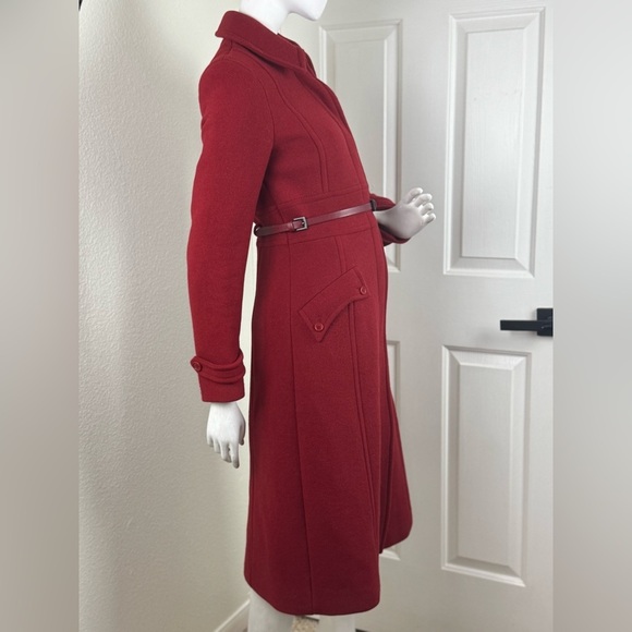 MaxMara Red Wool Coat - Picture 11 of 16